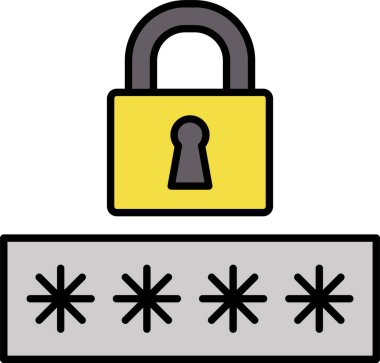 Parola Satırı Doldurulmuş Simge Tasarımı