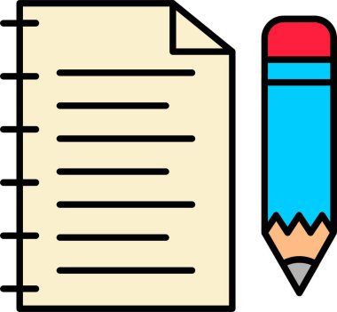 Kalem Satırı Doldurulmuş Simge Tasarımı