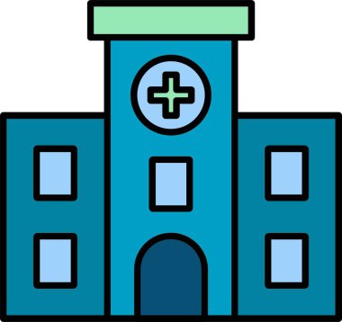 Hastane Satırı Doldurulmuş simge Tasarımı