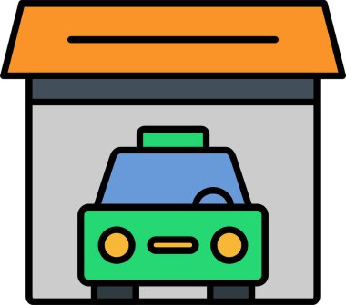 Garaj Satırı Doldurulmuş Simge Tasarımı