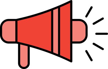 Bullhorn Satırı Simge Tasarımı Dolduruldu