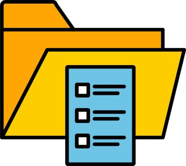 Arşiv Satırı Doldurulmuş Simge Tasarımı