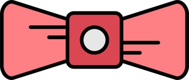 Kravat Çizgisi Simge Tasarımı Dolduruldu