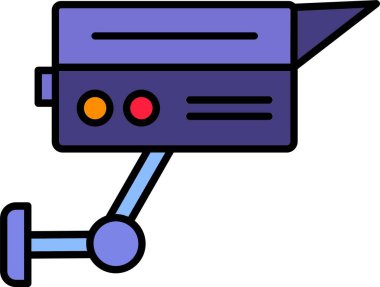 CCTV Kamera Hattı Simge Tasarımı Dolduruldu