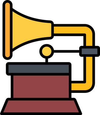 Gramofon Satırı Simge Tasarımı