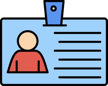 Simge Tasarımı Doldurulmuş Kimlik Satırı