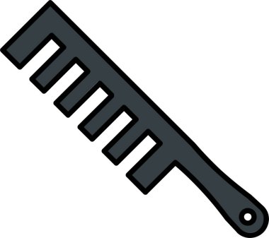 Saç Tarağı Satırı Simge Tasarımı