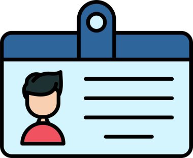 Simge Tasarımı Doldurulmuş Kimlik Satırı