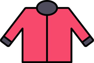 Sürücü Ceketi Satırı Simge Tasarımı Dolduruldu