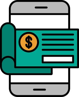 Banka Denetim Satırı Doldurulmuş Simge Tasarımı