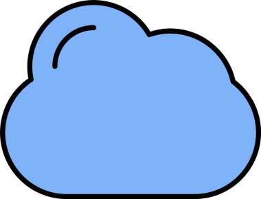 Bulut Satırı Doldurulmuş Simge Tasarımı