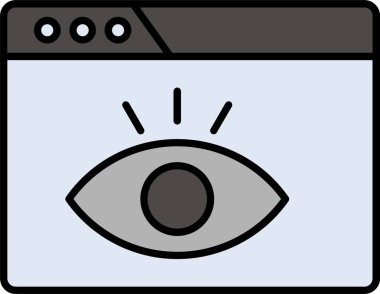 Görüntü Satırı Simge Tasarımı Dolduruldu