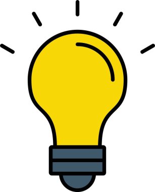 Işık Satırı Doldurulmuş Simge Tasarımı