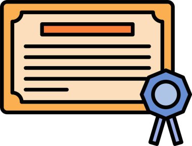 Sertifika Satırı Doldurulmuş simge Tasarımı