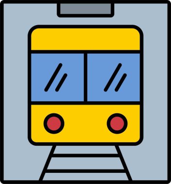 Metro Satırı Doldurulmuş Simge Tasarımı