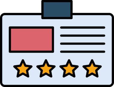 Vip Kart Satırı Simge Tasarımı Dolduruldu