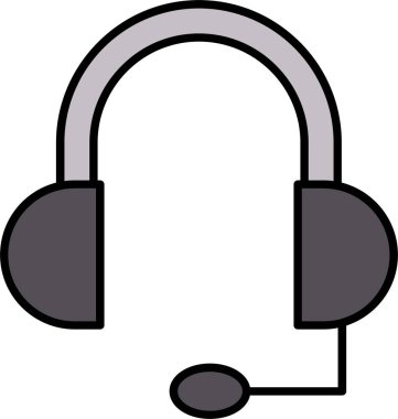 Kulaklık Satırı Simge Tasarımı Dolduruldu