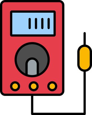 Voltmetre Satırı Doldurulmuş Simge Tasarımı