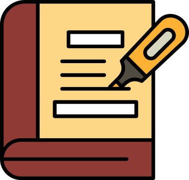 Vurgulama Satırı Doldurulmuş Simge Tasarımı