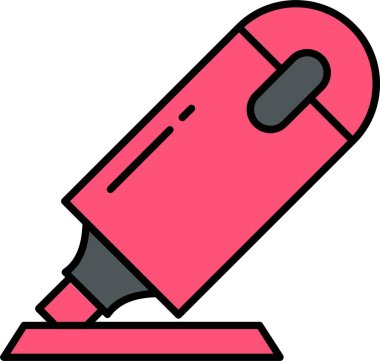 Vurgulama Satırı Doldurulmuş Simge Tasarımı