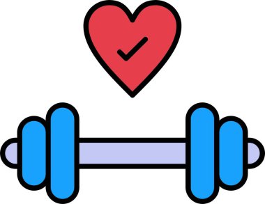 Jimnastik Çizgisi Simge Tasarımı