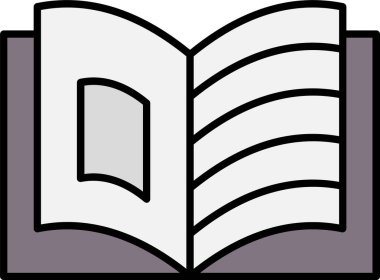 Hikaye Anlatım Satırı Simge Tasarımı Dolduruldu