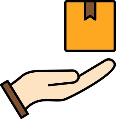 Paket Satırı Doldurulmuş Simge Tasarımı