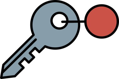 Anahtar Satırı Doldurulmuş Simge Tasarımı