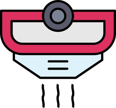 Simge Tasarımı Doldurulmuş Duman Detektörü Satırı