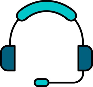 Kulaklık Satırı Doldurulmuş Simge Tasarımı