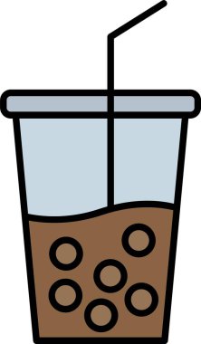 Simge Tasarımı Doldurulmuş Yumuşak İçecek Çizgisi