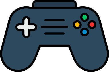 Joystick Satırı Doldurulmuş Simge Tasarımı