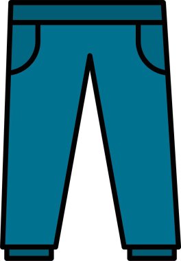 Pantolon Çizgisi Simge Tasarımı