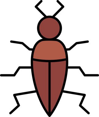 Böcek Satırı Doldurulmuş Simge Tasarımı