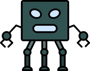 Robot Satırı Simge Tasarımı Dolduruldu