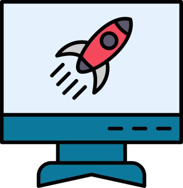 Başlangıç Satırı Doldurulmuş Simge Tasarımı