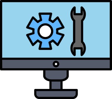 Teknik Destek Satırı Simge Tasarımı Dolduruldu