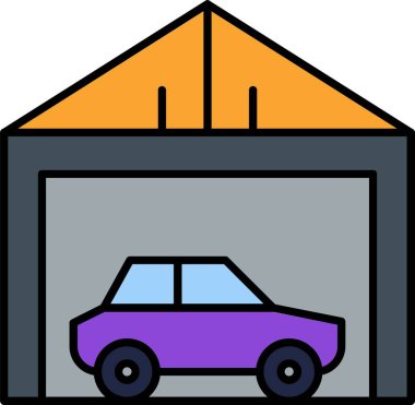 Garaj Satırı Doldurulmuş Simge Tasarımı