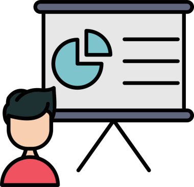 Simge Tasarımı Doldurulmuş İş Sunum Satırı