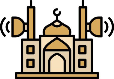 Cami Sözcüsü Satırı Simge Tasarımı Dolduruldu