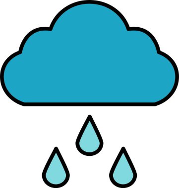 Yağmur Satırı Doldurulmuş Simge Tasarımı