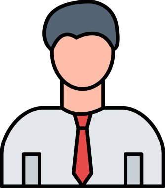 Ofis İşçi Satırı Simge Tasarımı