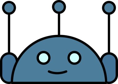 Chatbot Satırı Simge Tasarımı Dolduruldu