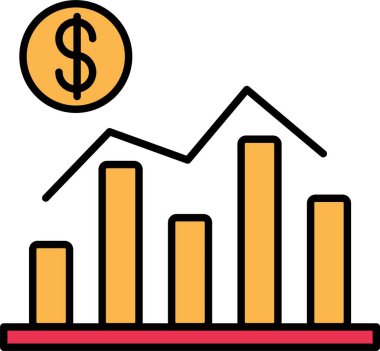 Ekonomi Satırı Simge Tasarımı Dolduruldu