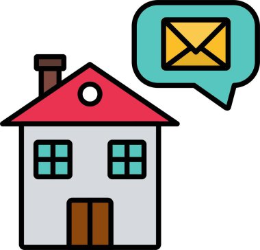 Ev İleti Satırı Simge Tasarımı