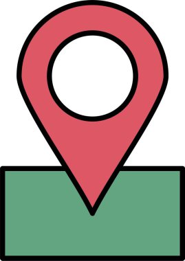 Harita Satırı Doldurulmuş Simge Tasarımı