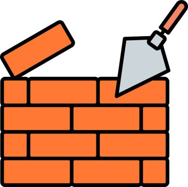 Brickwall Satırı Simge Tasarımı Dolduruldu