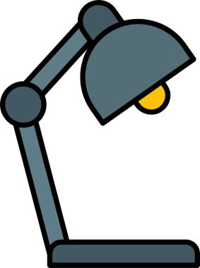 Masa lambası Satırı Simge Tasarımı