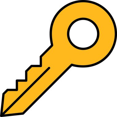 Anahtar Satırı Doldurulmuş Simge Tasarımı