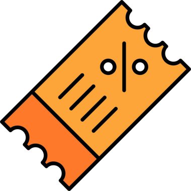 İndirimli Fiş Satırı Doldurulmuş Simge Tasarımı